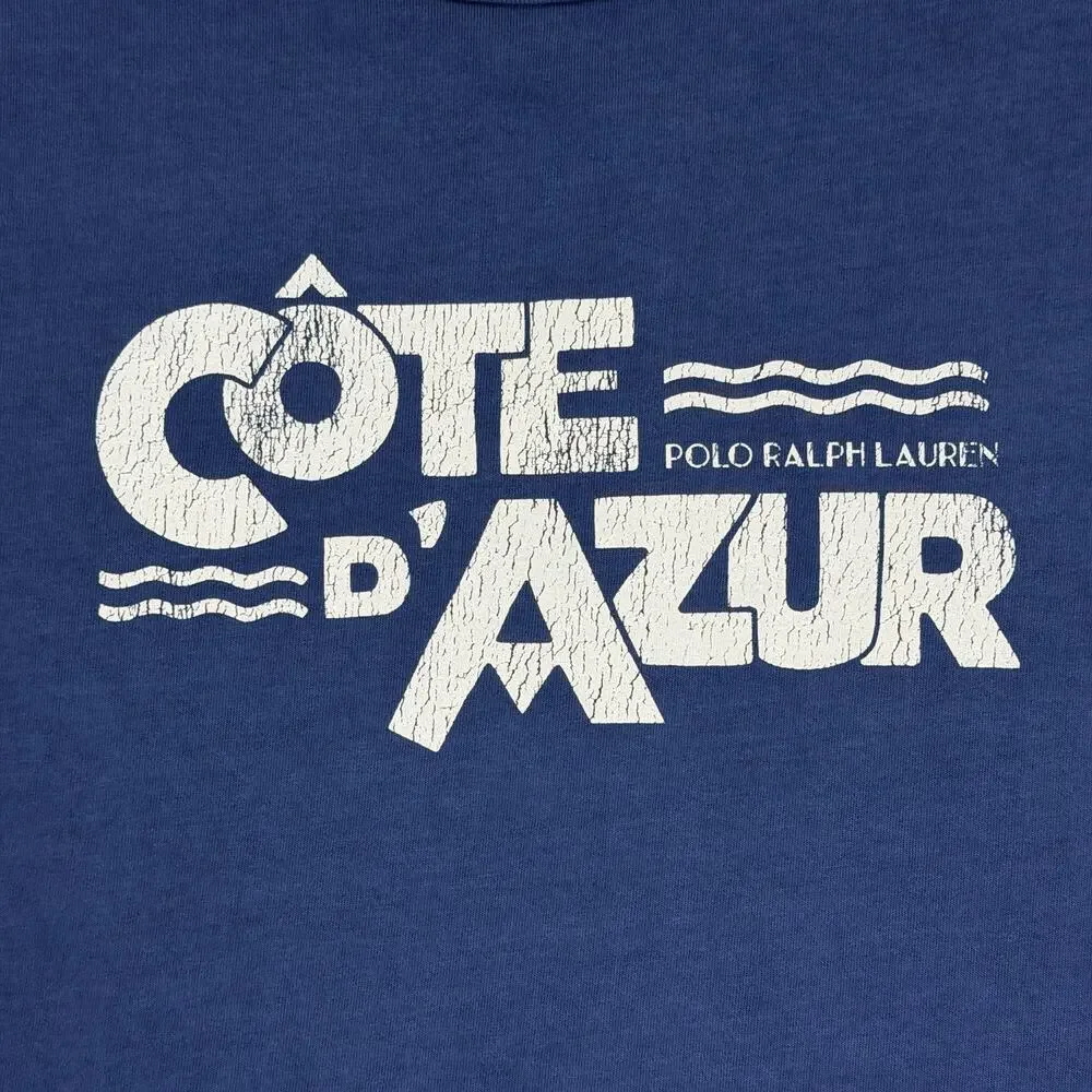 Polo Ralph Lauren Côte D'Azur Classic Fit T Shirt Men's XL Navy Blue Cotton NWT